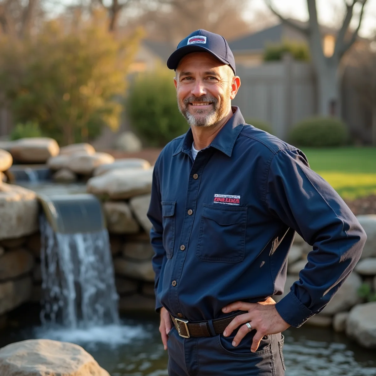 Matt, owner of Artisan Water Group, on a residential plumbing job in Lake in the Hills