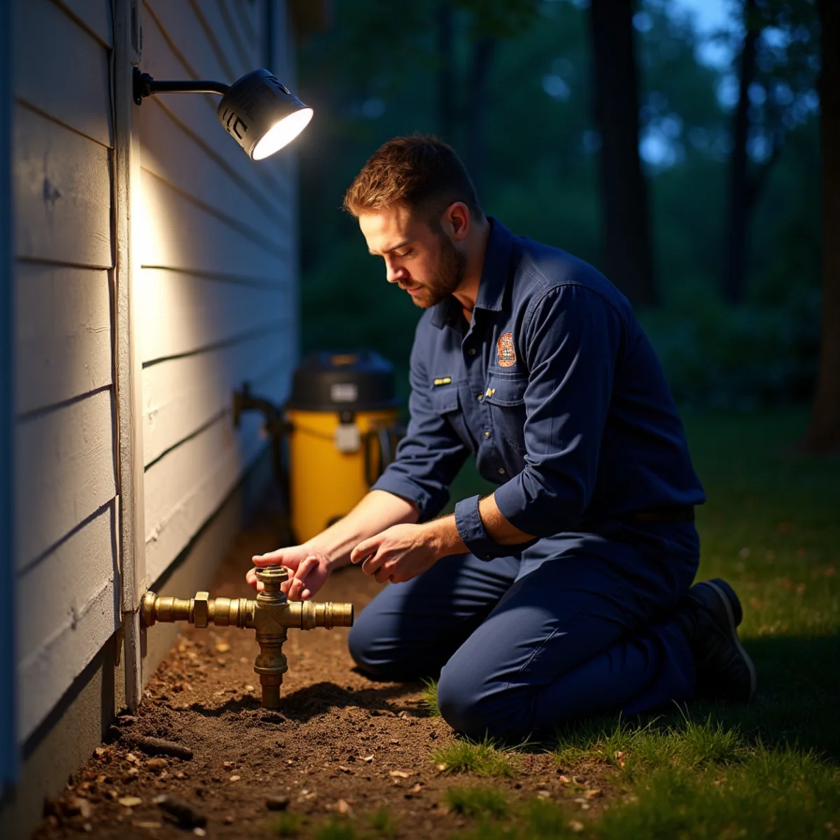 24/7 Emergency Plumbing being carried out at a home in Cary, IL
