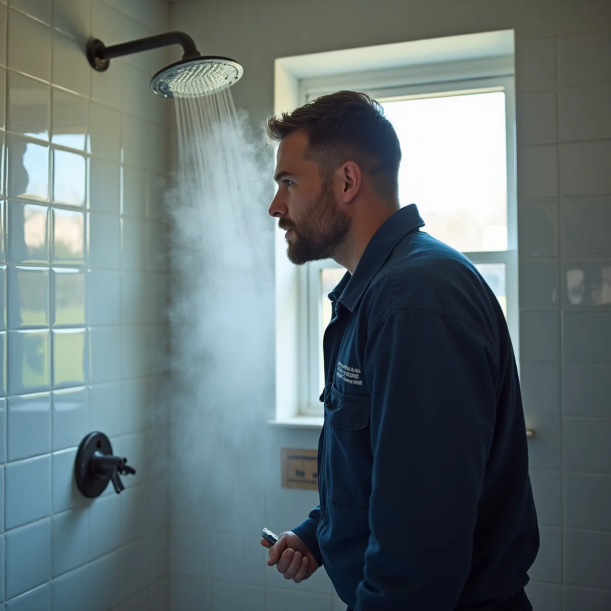 Hot water running short at a shower in a hard water home